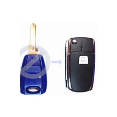 GUSCIO UN BOTTONE TRASFORMAZIONE DA CHIAVE FISSA A FLIP PROFILO GT15 COD110