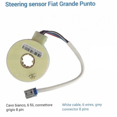 Sensore di Coppia – Sensore Angolo Sterzo Guaina Bianco – 6 Fili