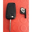 Guscio Fiat Nero Due Tasti Flip SIP22
